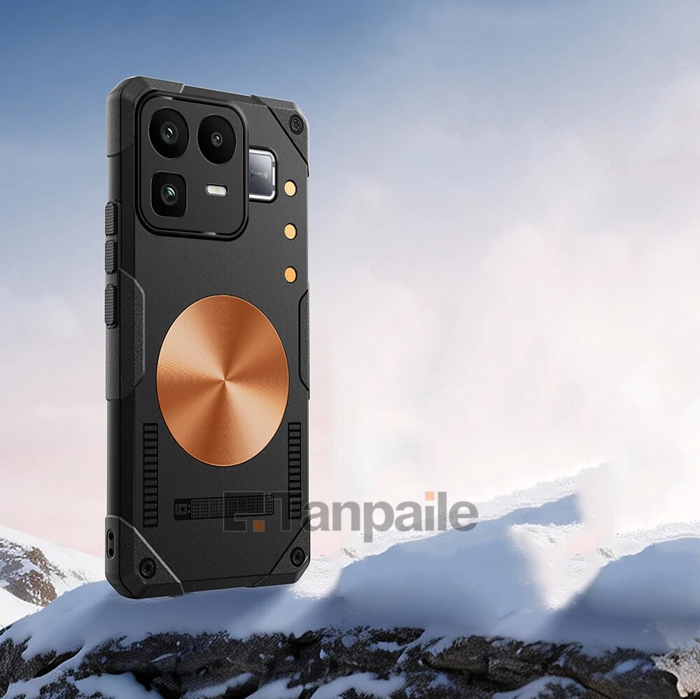 Чехол Realme Neo 8, черный, магнитный, ударопрочный