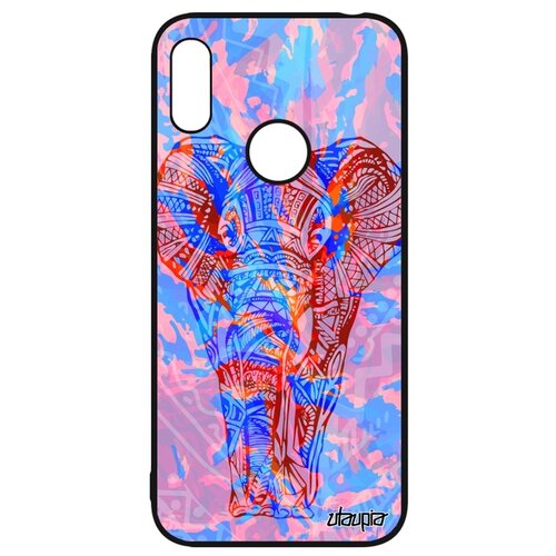 фото Чехол для мобильного huawei y6 2019, "слон" азиатский африканский utaupia