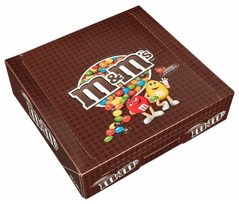 M&M`s конфеты Шоколадный 45г Набор 32шт - фотография № 2