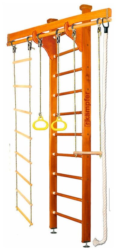 Шведская стенка Kampfer Wooden Ladder Ceiling Стандарт, ореховый