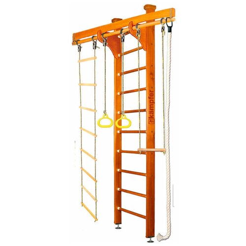 Шведская стенка Kampfer Wooden Ladder Ceiling Стандарт, ореховый шведская стенка kampfer union ceiling 2 ореховый стандарт белый турник