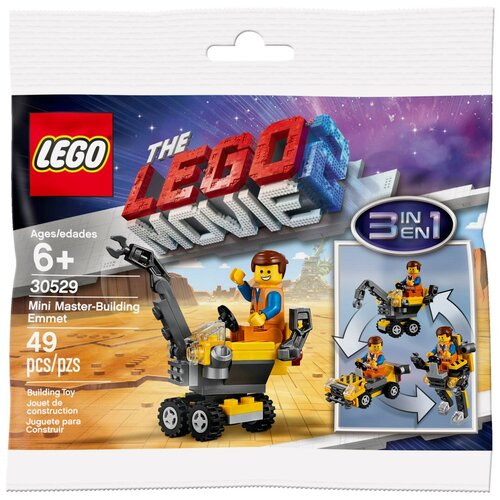 Конструктор LEGO The LEGO Movie 30529 Минитрансформер Эммета, 49 дет. конструктор lego the lego movie 70814 робот конструктор эммета