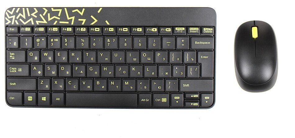 Набор Logitech MK240 Nano Black-Yellow USB