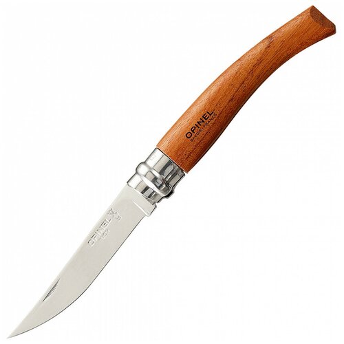 Нож складной OPINEL Slim Line 08 Bubinga коричневый opinel нож складной opinel slim 10 vri inox 10см натуральный падук полированная нерж сталь