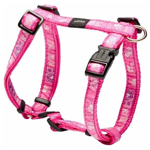 Шлейка Rogz Fancy Dress M (SJ12), обхват шеи 40 см, pink paw, M