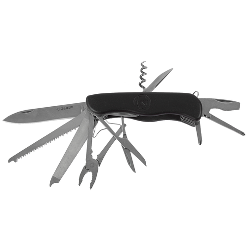 фото Нож многофункциональный зубр эксперт (47792) черный