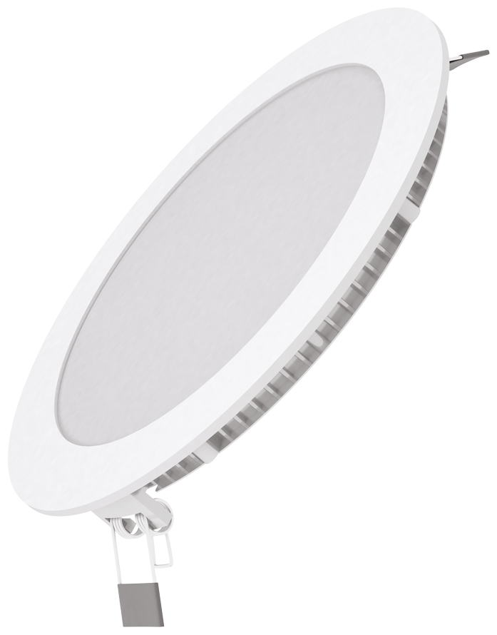 Светильник gauss 939111312, LED, 12 Вт, 6500, нейтральный белый, цвет арматуры: белый, цвет плафона: белый