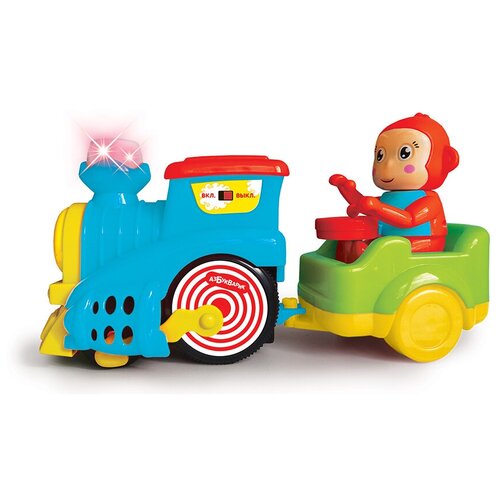 Купить Интерактивная развивающая игрушка Азбукварик Веселый паровозик, красный