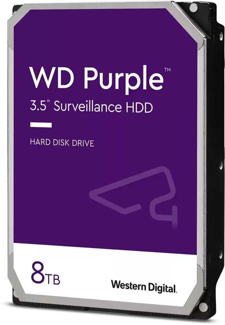 Жесткий диск WD SATA-III 8Tb WD84PURZ Surveillance Purple (5640rpm) 128Mb 3.5"