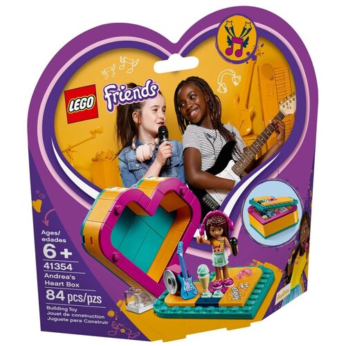 Конструктор LEGO Friends 41354 Шкатулка-сердечко Андреа, 84 дет. конструктор lego friends 41031 домик андреа в горах 119 дет