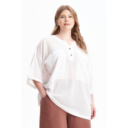 Блуза Olsi, размер 58, белый