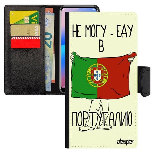фото Чехол книжка для мобильного galaxy s7 edge, "еду в португалию" государственный страна utaupia