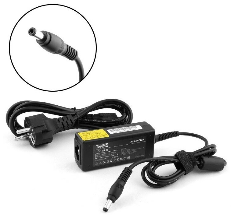 Блок питания TopON для Dell 19V 1.58A (5.5x1.7) 30W PP39S TOP-DL30