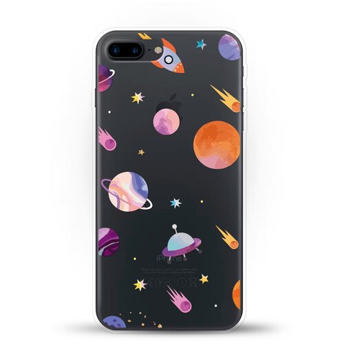 фото Силиконовый чехол узор из планет на apple iphone 7 plus andy & paul