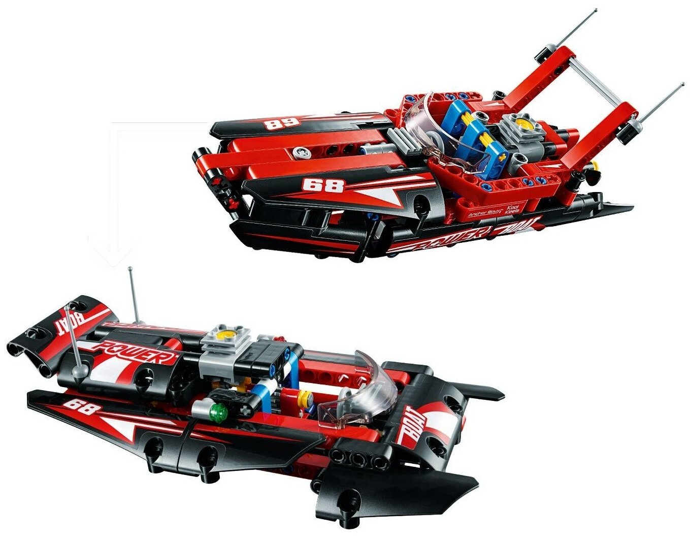 Lego Technic 42089 Моторная лодка Конструктор - фото №2