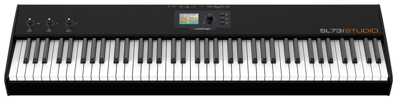 Studiologic SL73 Studio USB MIDI клавиатура, 73 клавиши с молоточковой механикой и послекасанием Fatar TP/100LR, 250 программ, TFT LCD дисплей 320х240