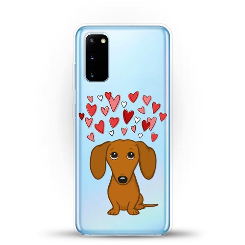 фото Силиконовый чехол любимая такса на samsung galaxy s20 andy & paul