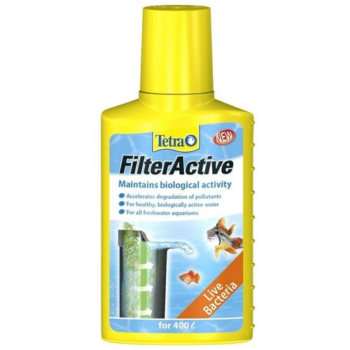 Tetra FilterActive средство для запуска биофильтра, 100 мл, 177 г химия для аквариума tetra средство filter active bacteria 100 мл для воды 1 шт