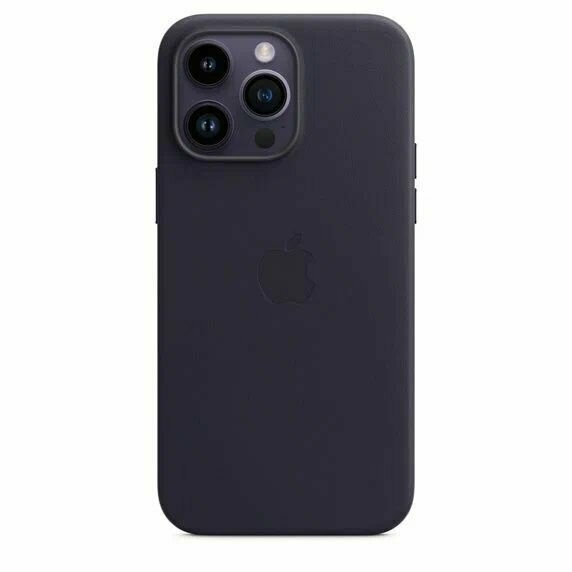 Кожаный чехол Leather Case для iPhone 12/12 Pro , чёрный