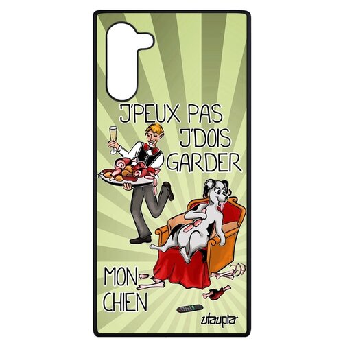 фото Чехол на мобильный galaxy note 10, "не могу - у меня собака!" шутка юмор utaupia