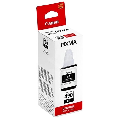 Чернила Canon GI-490 BK Black для Pixma G1400/G2400/G3400