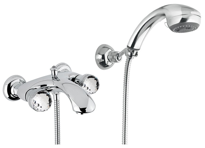 Смеситель для ванны с душем Migliore Axo Swarovski 18485 (ML.AXO-602F.CR)