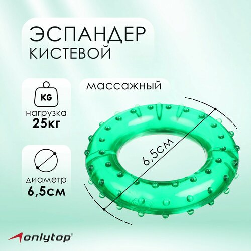 Эспандер кистевой ONLYTOP массажный 25 кг 412₽