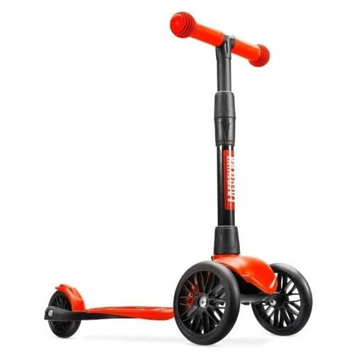 фото Самокат детский трёхколесный !дерзкий старт (черные колеса, усиленная рама, 3 года гарантии), оранжевый