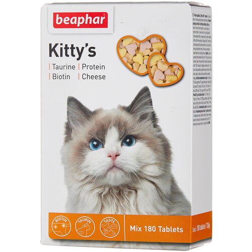 Пищевая добавка Beaphar Kitty's Mix , 180 таб.