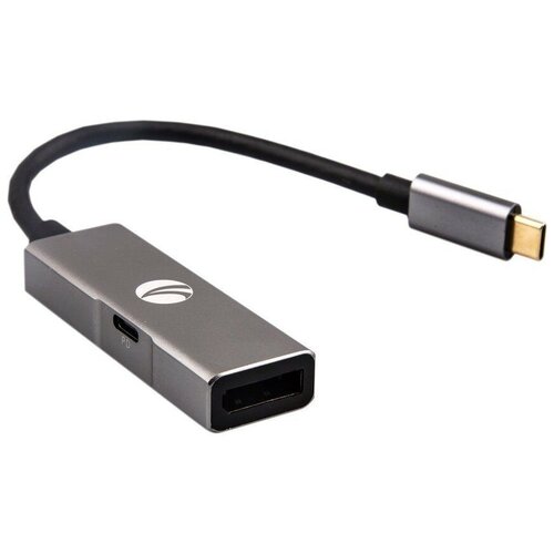 Адаптер VCOM USB 3.1 Type-Cm DP(f), 4K@60Hz, PD charging, Aluminum Shell,