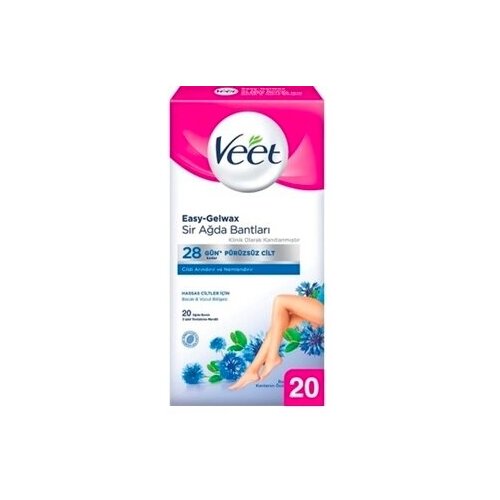 Veet Восковые полоски Easy Gelwax для чувств. кожи 20 шт