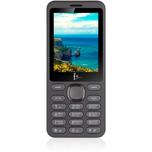 Телефон F+ S286, серебристый/черный