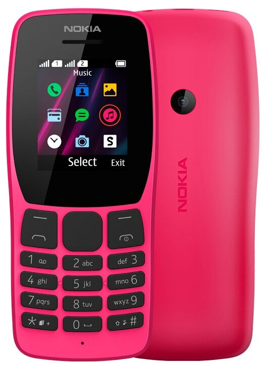   Nokia 110 DS (-1192) Pink/ .