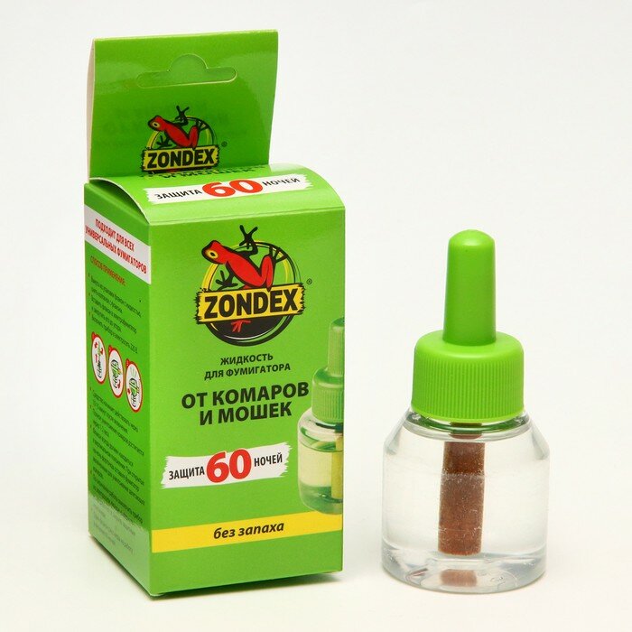 Комплект от комаров "Zondex", фумигатор+жидкость 60 ночей, 45 мл - фотография № 15