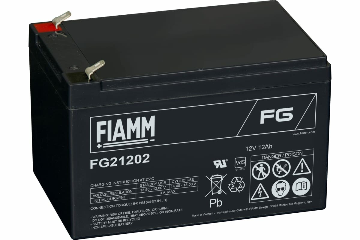 Аккумулятор для ИБП FIAMM FG21202 (12В/12 А·ч)