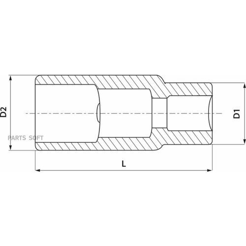 THORVIK SPS1216 Головка торцевая свечная 1/2DR, 16 мм