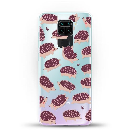 фото Силиконовый чехол ёжики на xiaomi redmi note 9s andy & paul