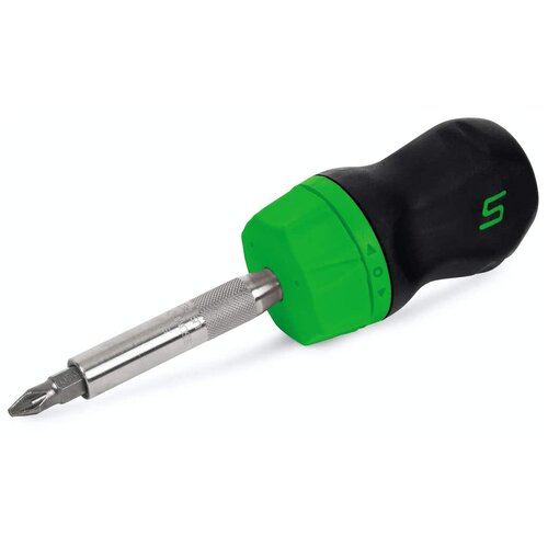 Отвертка трещоточная короткая Snap-on c зеленой рукояткой SGDMRC11AG