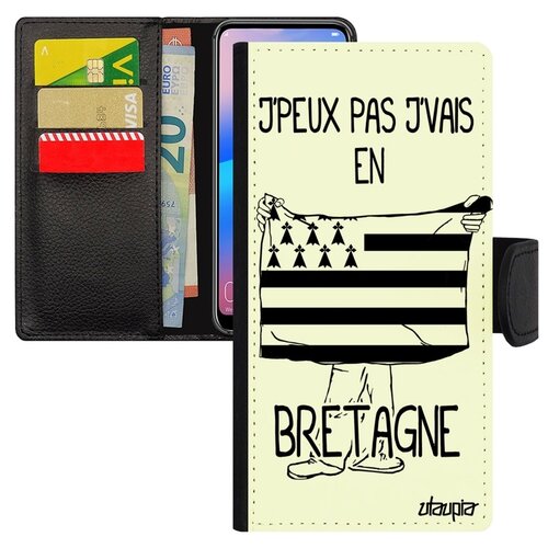 фото Чехол книжка на мобильный samsung galaxy s7 edge, "еду в бретань" флаг страна utaupia