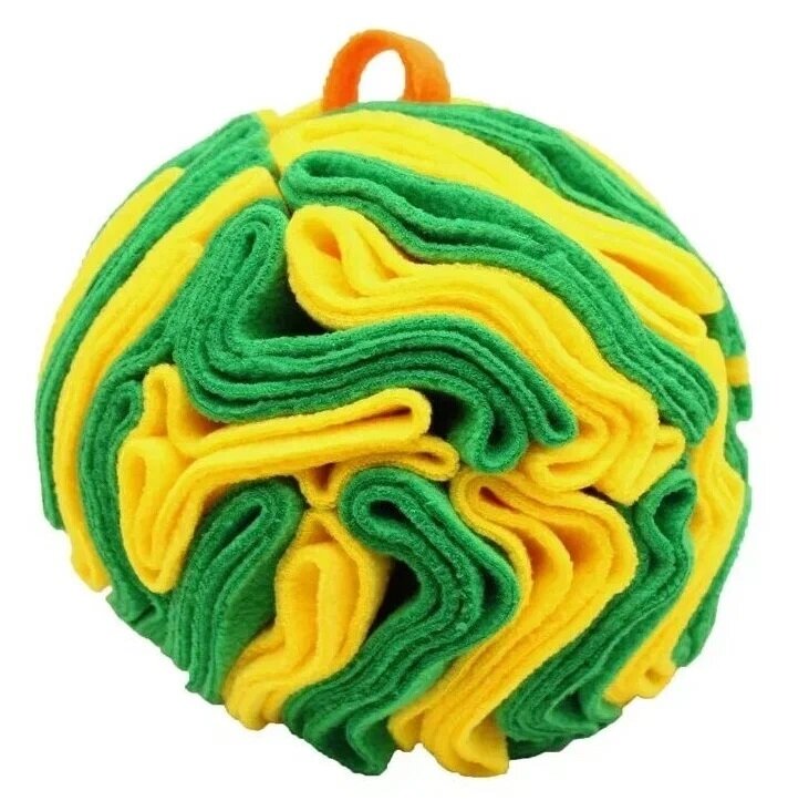 Нюхательный мяч Линия 15 см Зелено-желтый