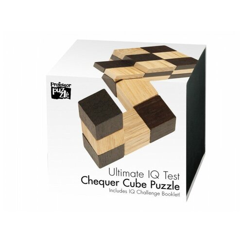 деревянная головоломка кубик для начинающих Головоломка Professor Puzzle Ultimate IQ Test Chequer Cube Puzzle