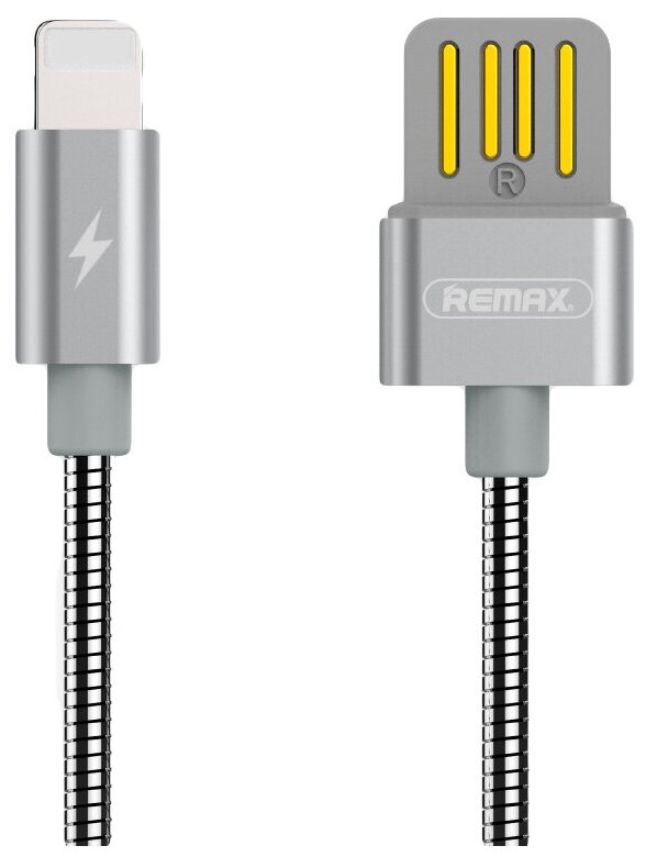 USB кабель Remax Tinned Copper Series Cable RC-080i для смартфона Apple 8-pin, серебряный