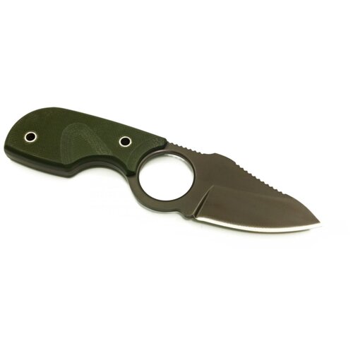 нож фиксированный kizlyar supreme amigo x d2 satin green handle green handle Нож фиксированный Kizlyar Supreme Amigo X D2 Gray Titanium с чехлом зеленый