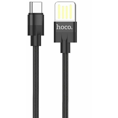 Кабель USB - Type-C Hoco U55 Outstanding (черный), 1 шт. кабель usb microusb hoco u55 оплетка нейлон черный