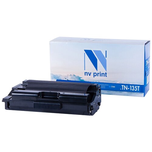 Картридж NV Print TN-135T Cyan для Brother, 4000 стр, голубой картридж nv print tn 135t cyan для brother 4000 стр голубой