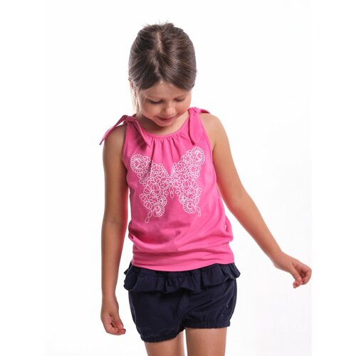 фото Топ mini maxi, хлопок, размер 104, красный