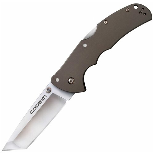 Нож складной Cold Steel Code 4 Tanto серый нож code 4 tanto point plain s35vn 58pt от cold steel