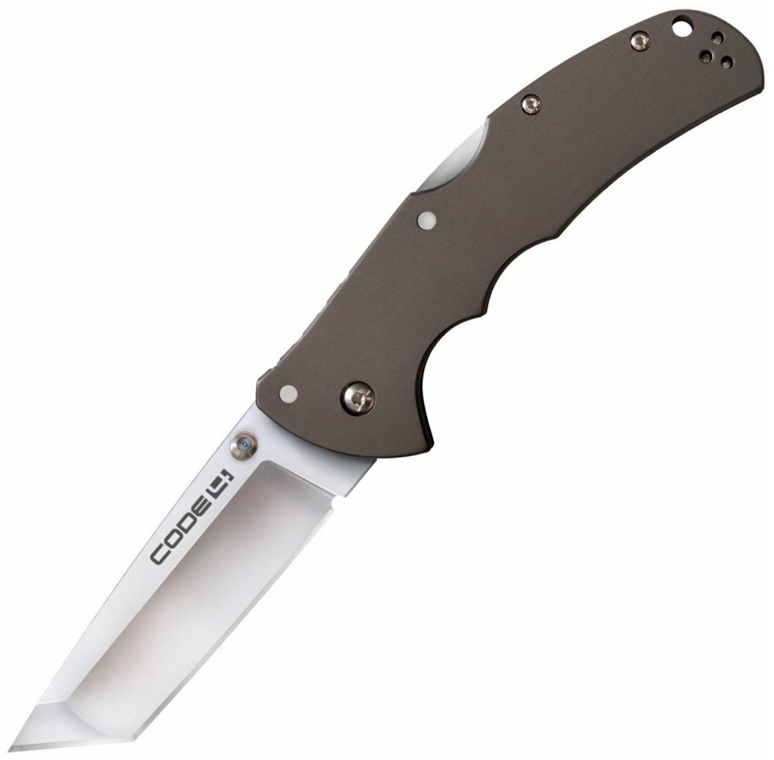 Нож складной Cold Steel Code 4 Tanto серый