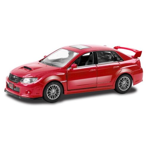 Машина металлическая RMZ City 1:32 SUBARU WRX STI инерционная, Цвет Красный welly 1 36 subaru impreza wrx sti alloy diecast car collection toy nex new exploration of models package gift