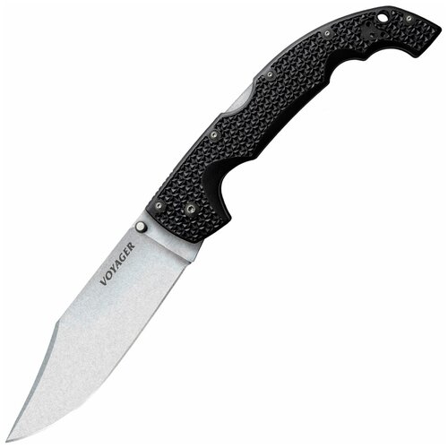 Нож складной Cold Steel Voyager Extra Large Clip (AUS-10A) черный клипса cold steel c clip large для ножен cs sacla черный